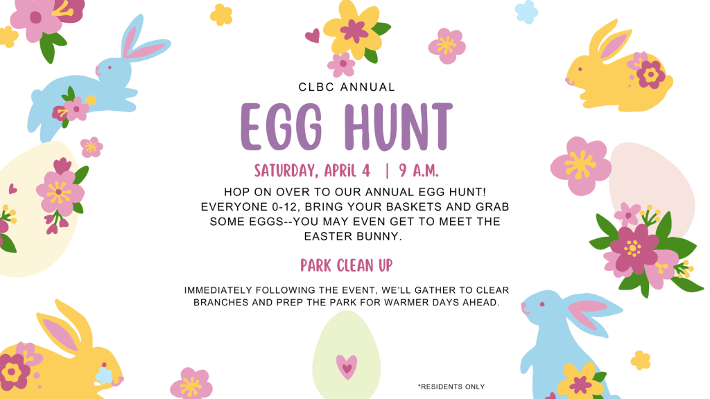 EGG HUNT AND PARK CLEAN-UP